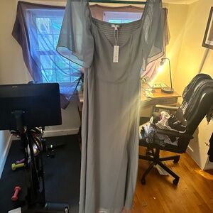 Baltic Born Sierra Sweatheart Maxi dress, dusty blue